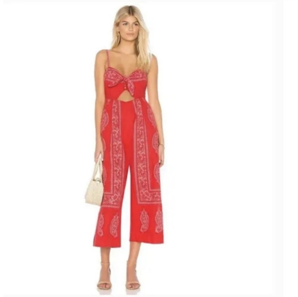 NWT Size 10 Free People Beautiful Paisley Jumpsuit